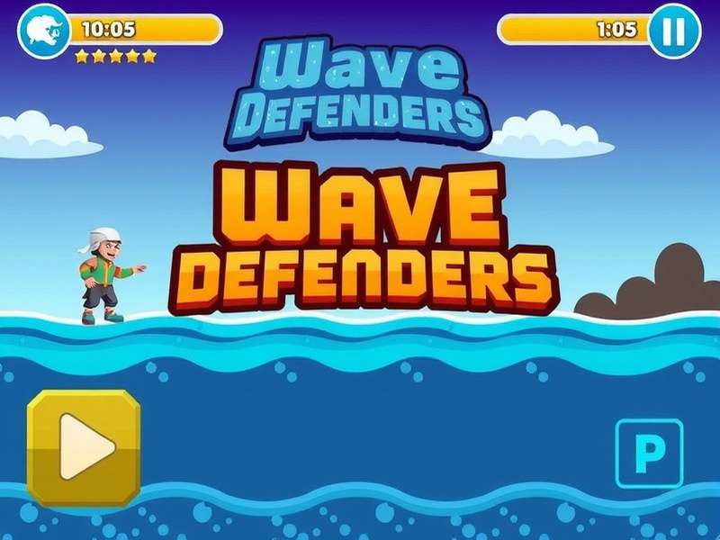 Wave Defenders Game Banner